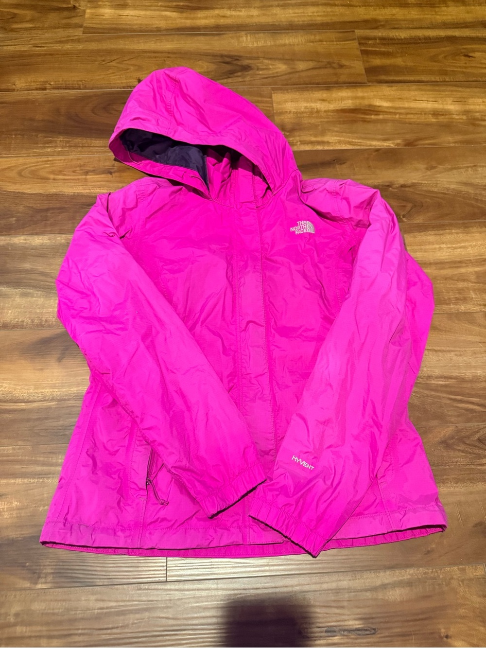 The North Face Hot Pink Hooded Windbreaker Jacket